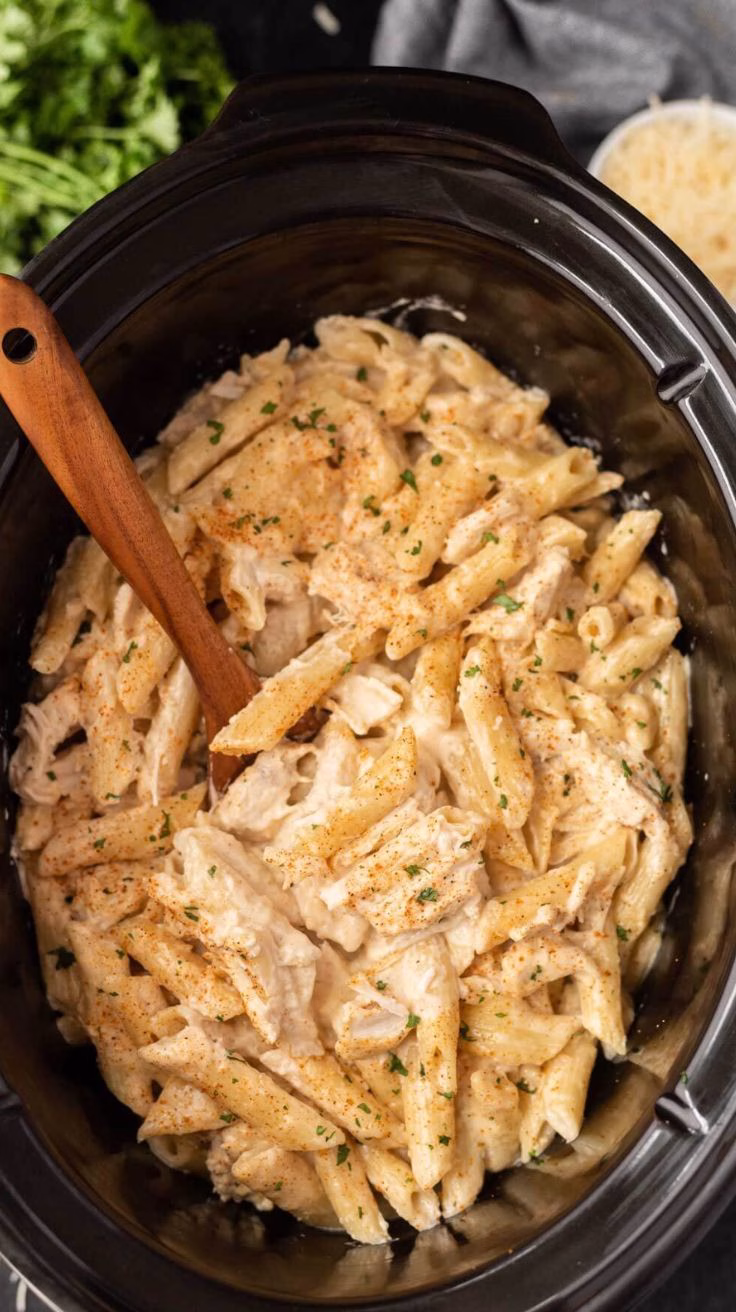 Crock Pot Cajun Chicken Pasta Recipe