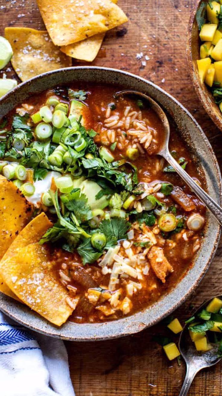 Crockpot Spicy Chicken Tortilla Soup