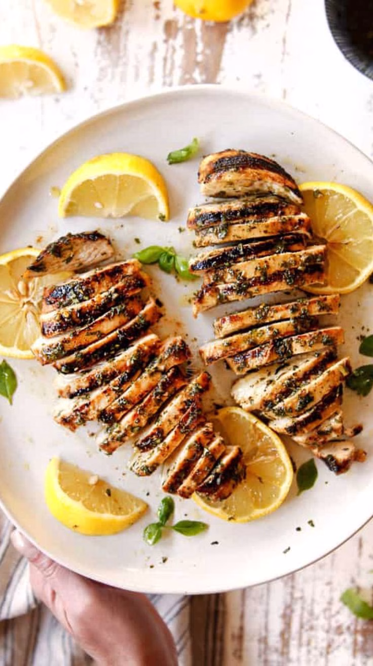 Honey Lemon Basil Grilled Chicken Recipe
