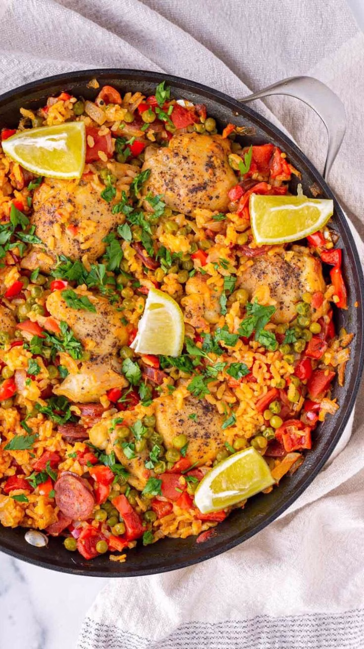 One Pot Chicken Chorizo Paella