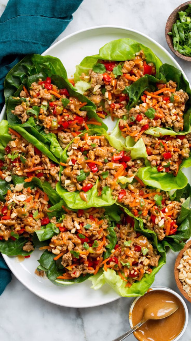Thai Chicken Lettuce Wraps