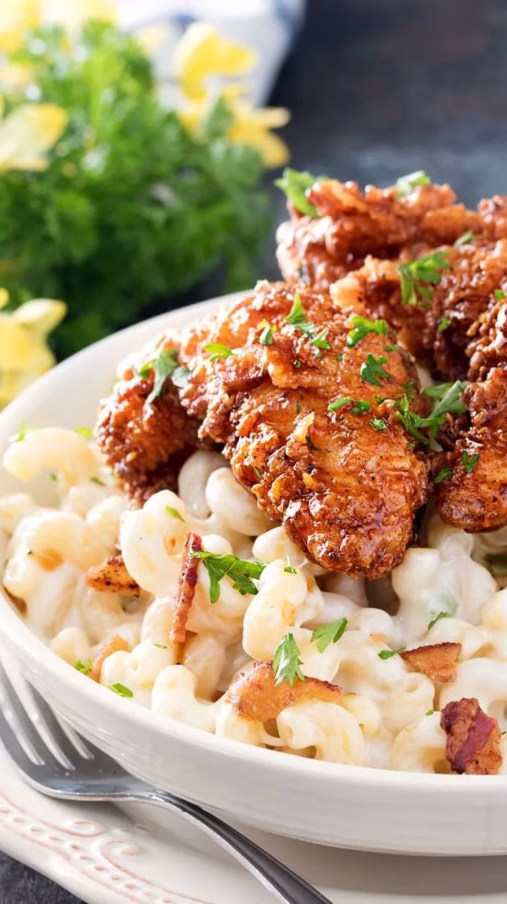 honey pepper chicken mac and cheese recipe