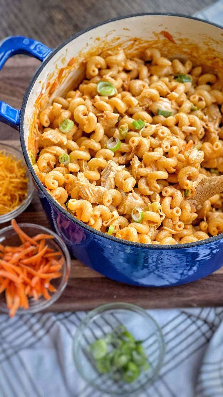 One Pot Buffalo Chicken Pasta Recipe