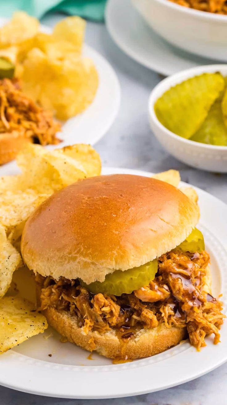 slow cooker hot honey chicken sandwiches recipe
