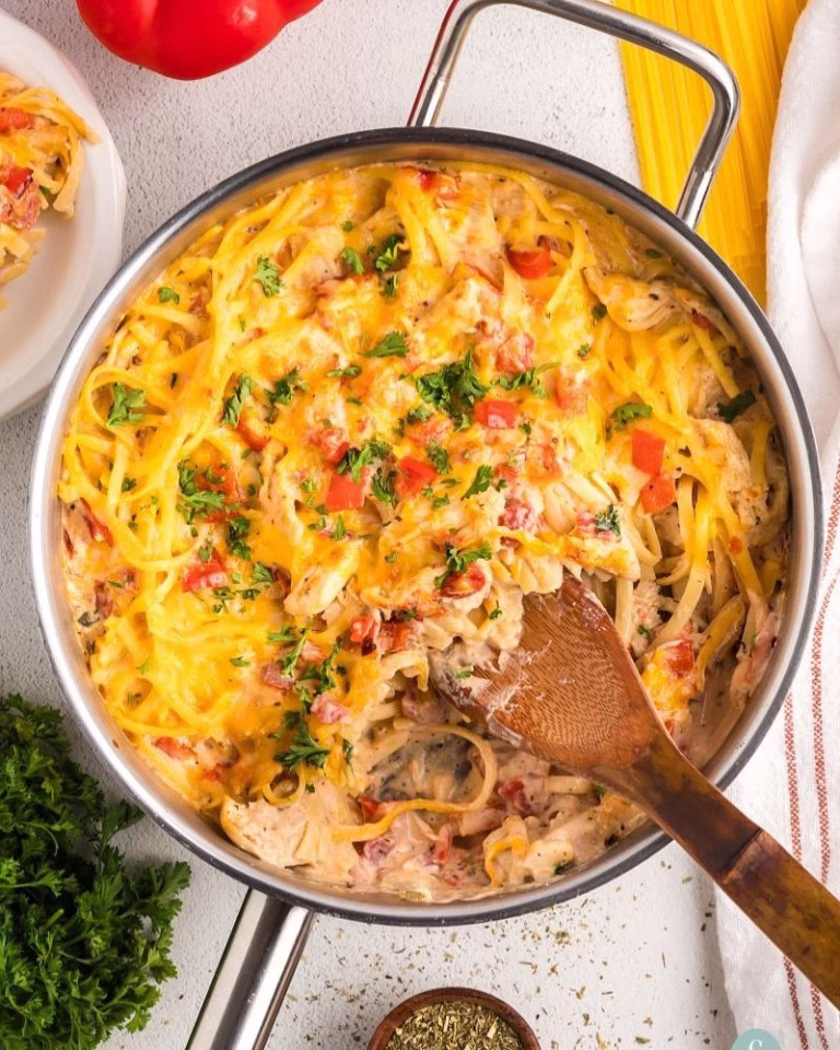 chicken spaghetti recipe with rotel