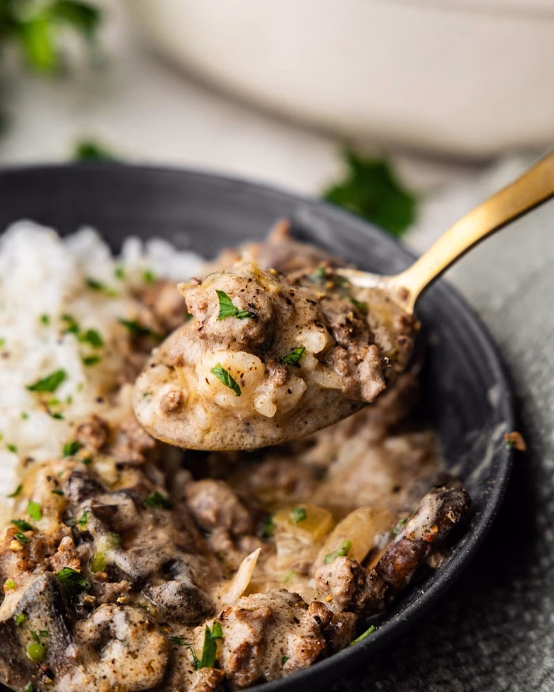 Ground Beef Stroganoff Recipe