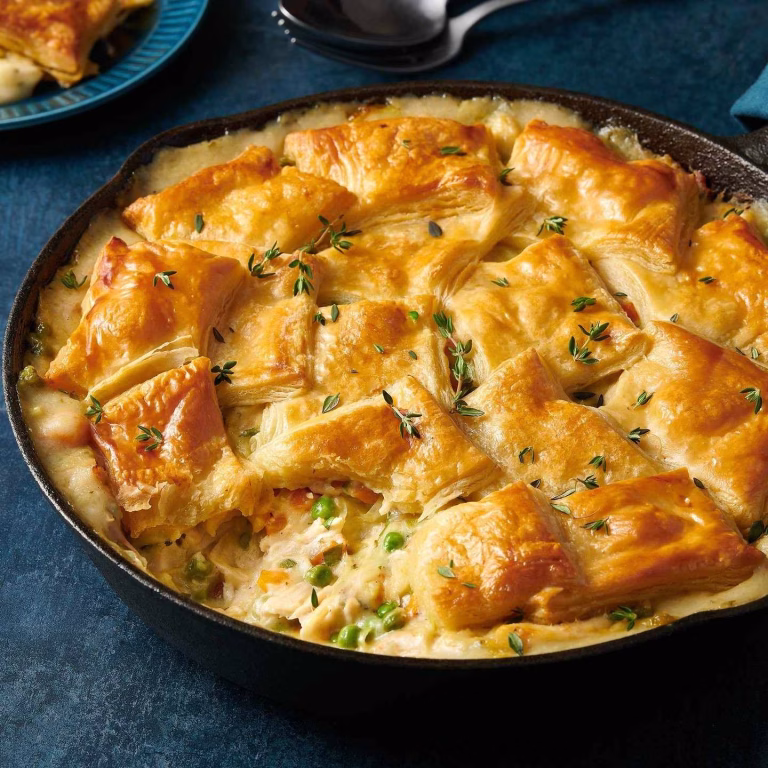 chicken pot pie recipe puff pastry