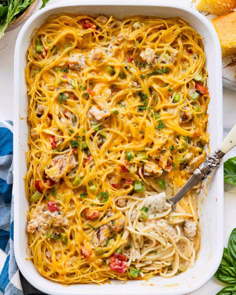 chicken spaghetti recipe casserole