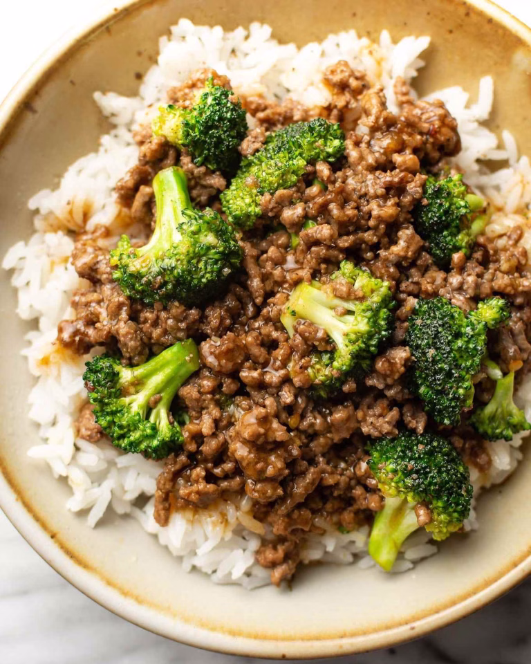 ground beef broccoli recipe