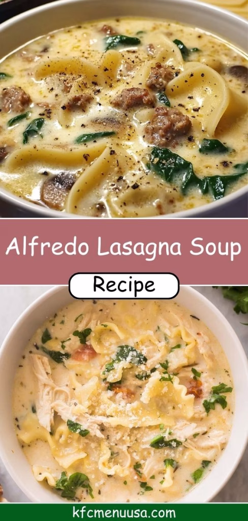 Alfredo Lasagna Soup Recipe