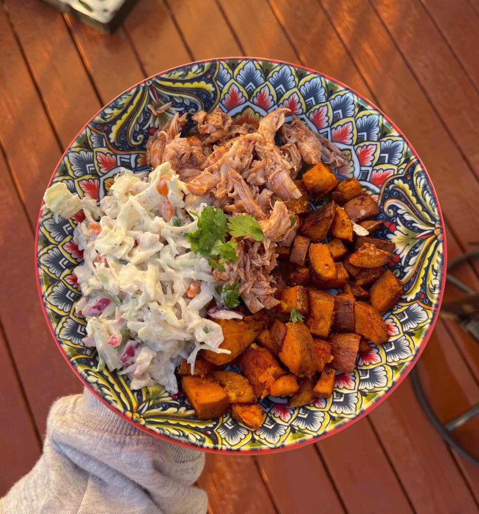 BBQ Crockpot Chicken and Potatoes