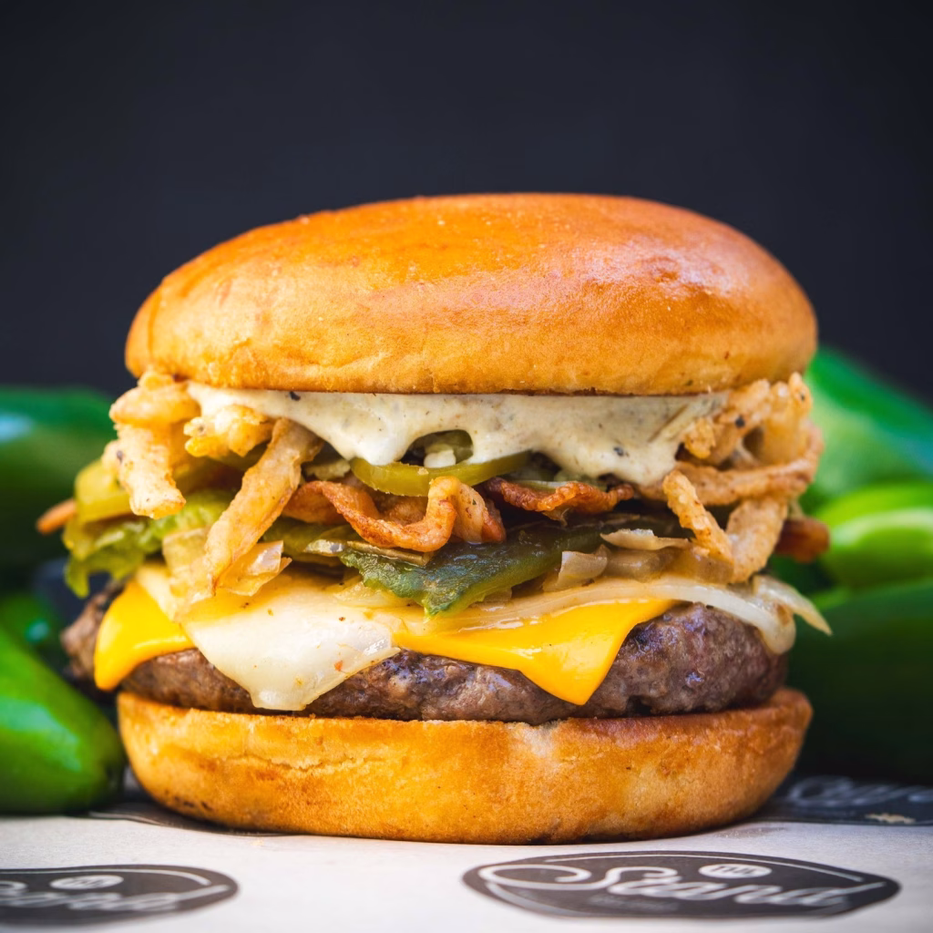 Cheddar Jalapeño Burger