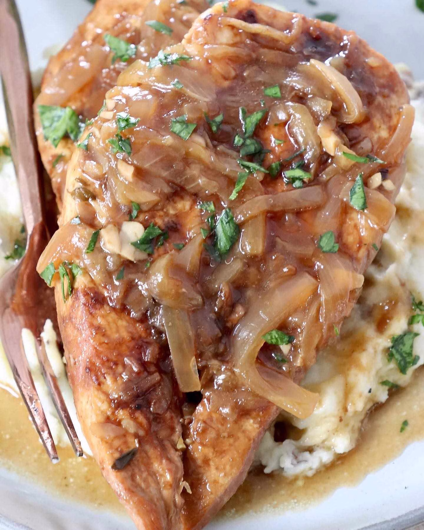 Crockpot French Onion Chicken