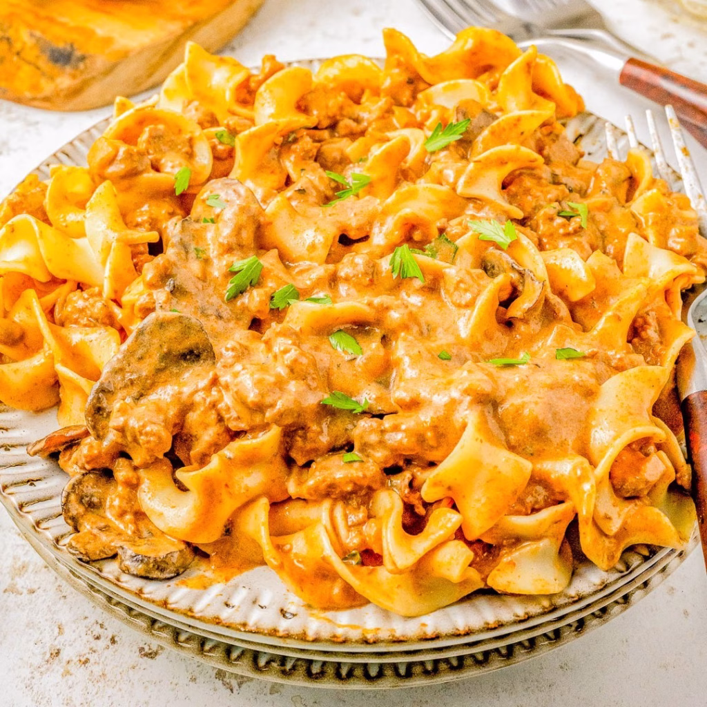 Ground Beef Stroganoff