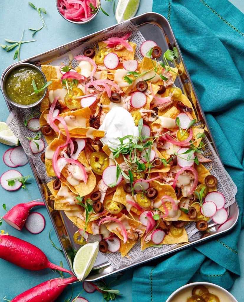 Loaded Smoked Chicken Nachos