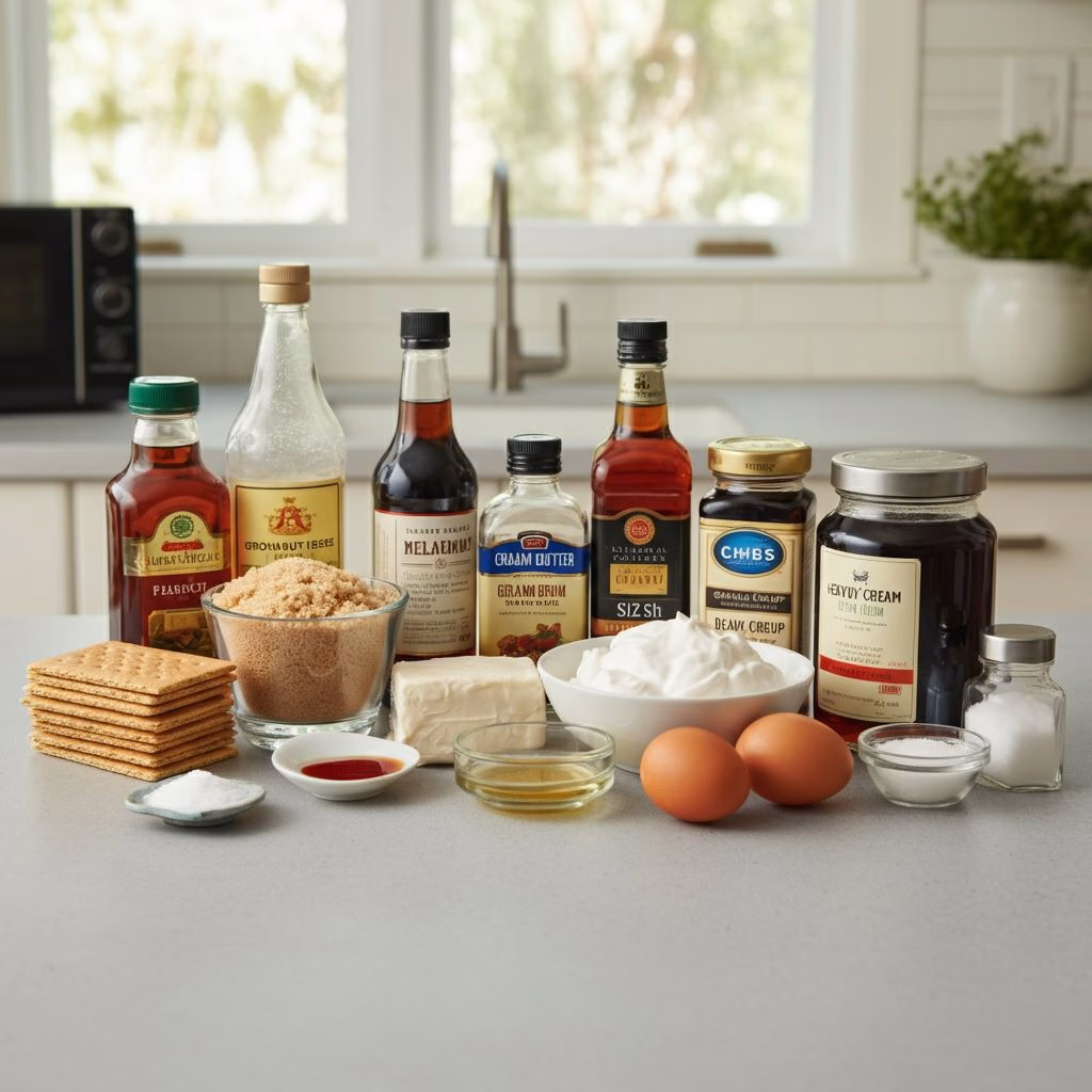 ingredients of Pecan Pie Cheesecake Recipe