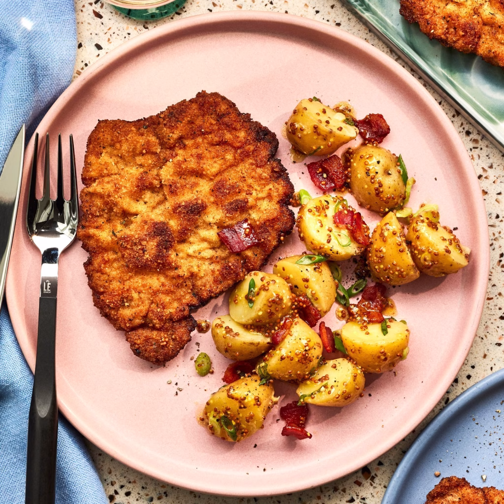 Pork Schnitzel with Potato Salad