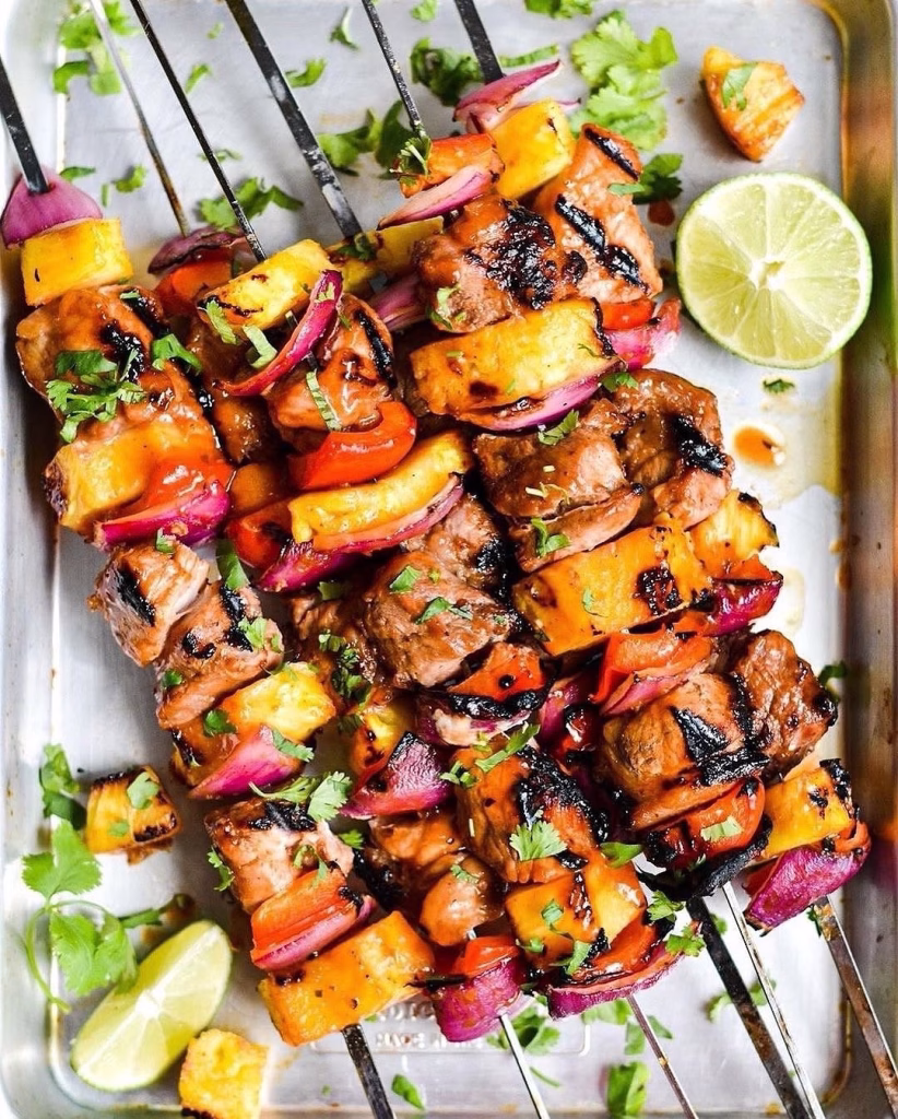 Pork and Pineapple Skewers