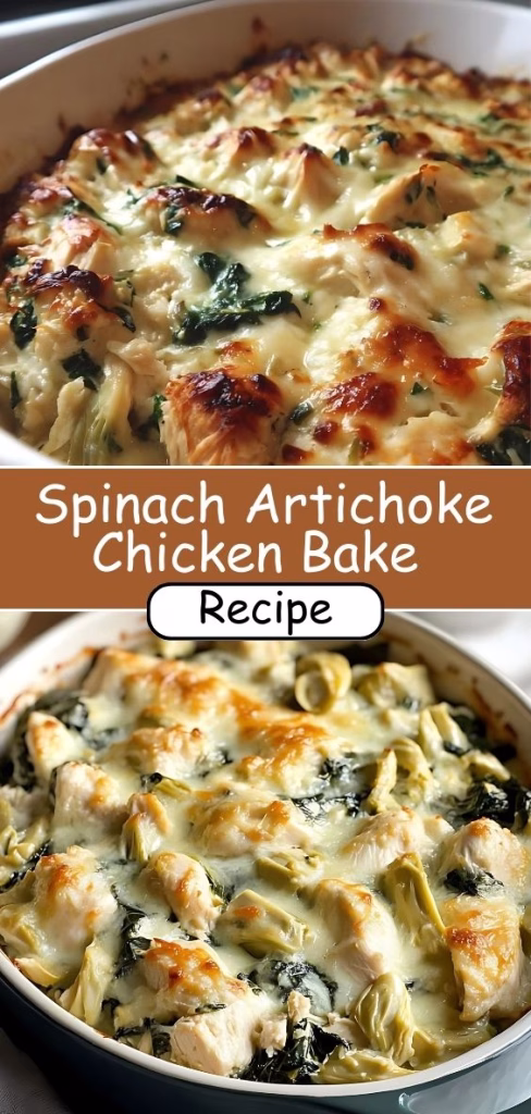 Spinach Artichoke Chicken Bake
