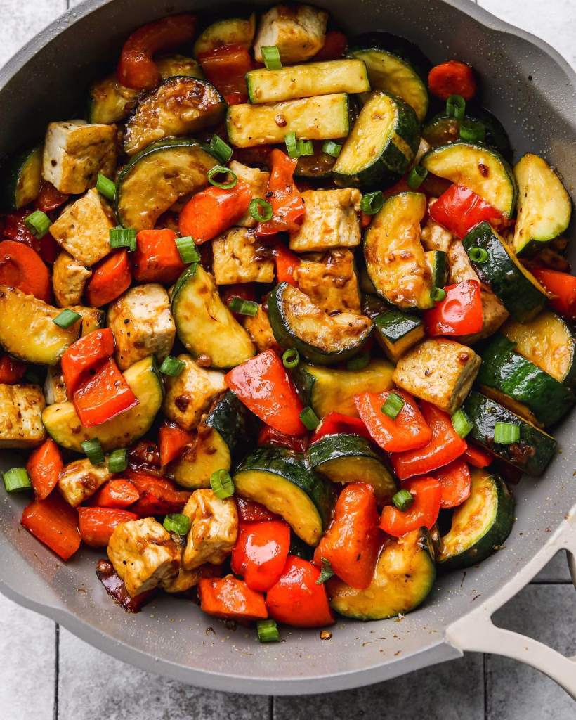 Zucchini and Bell Pepper Stir-Fry