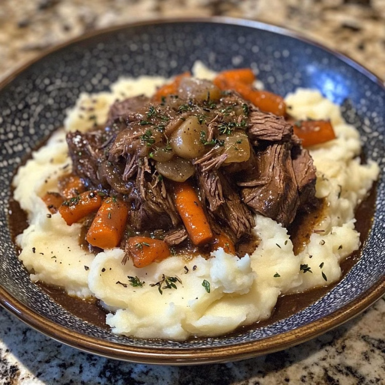 Pot Roast with Mashed Potatoes Recipe