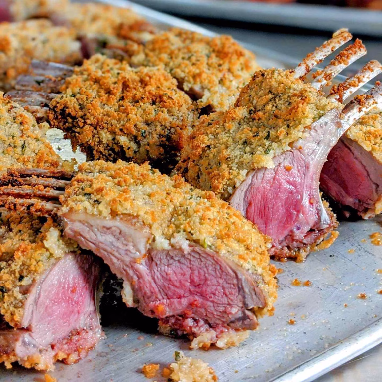 Mustard and Herb Crusted Rack of Lamb Recipe