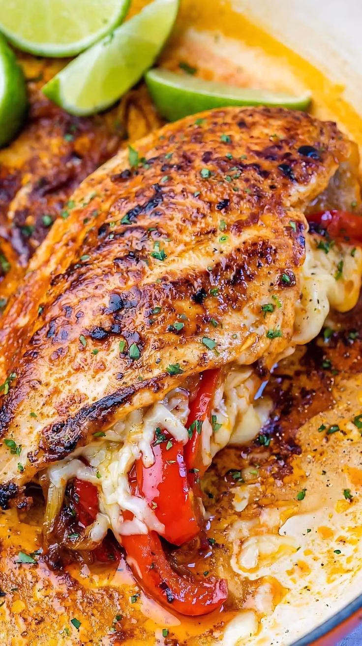 Fajita Stuffed Chicken Breast