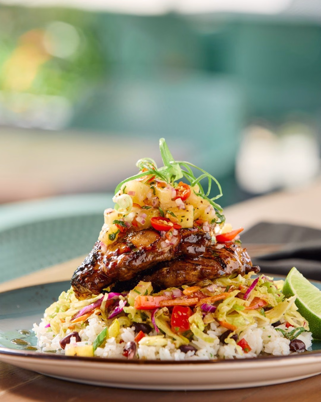 Caribbean Jerk Chicken with Pineapple Salsa Recipe