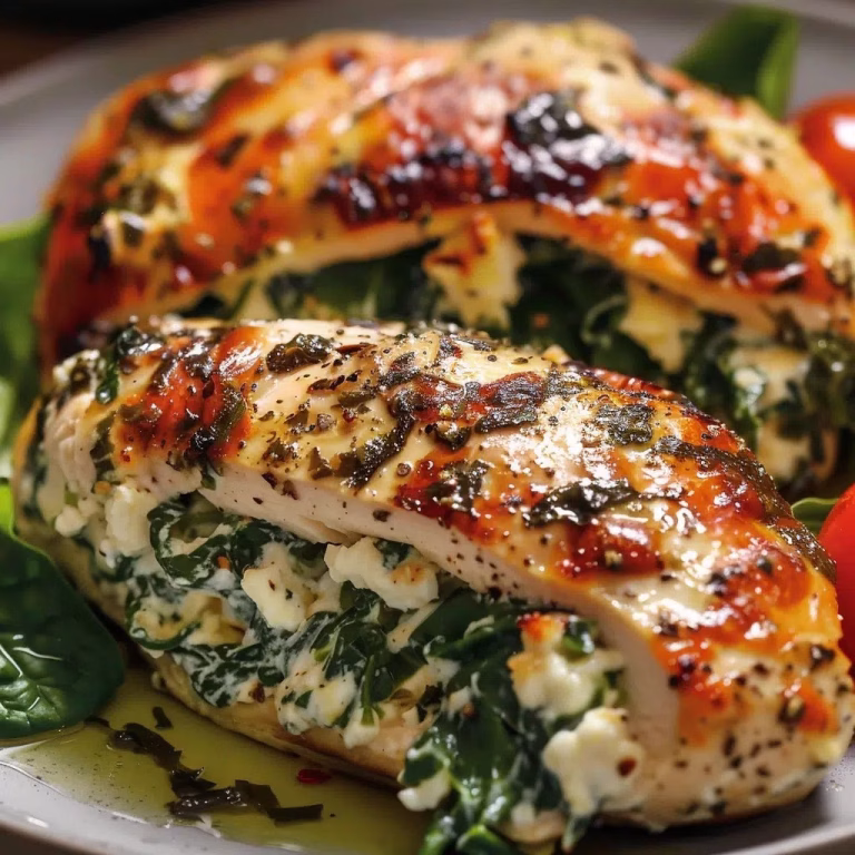 Simple Baked Spinach Ricotta Chicken Recipe