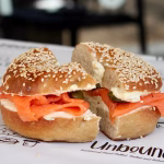 smoked salmon bagel