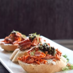 smoked salmon crostini