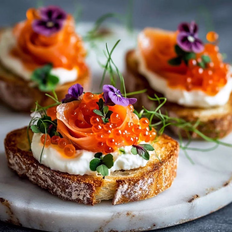 smoked salmon crostini
