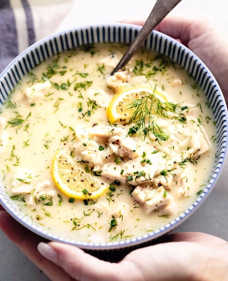 Avgolemono Greek Lemon Chicken Soup Recipe