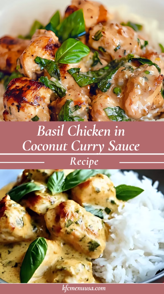 Basil Chicken in Coconut Curry Sauce