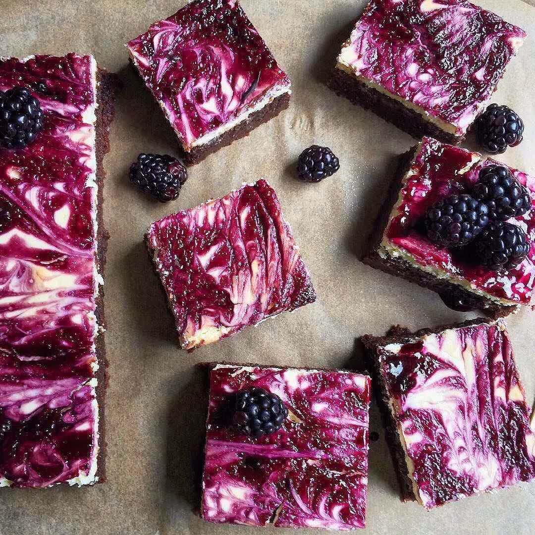 Blackberry Cheesecake Brownies Recipe