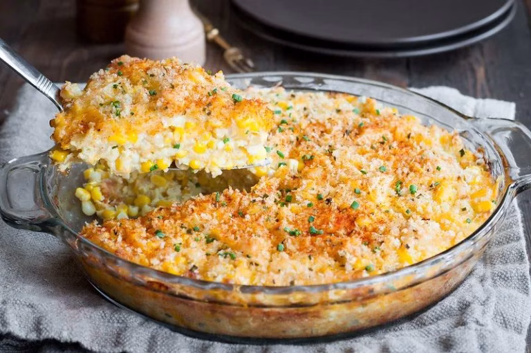 Cheddar Sweet Corn Pie Recipe