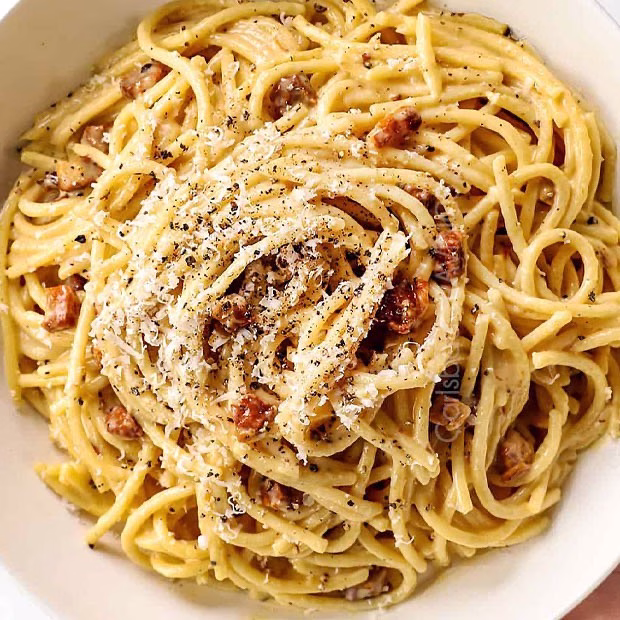 Chicken Bacon Pasta Carbonara Recipe