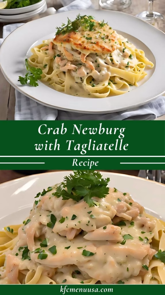 Crab Newburg with Tagliatelle Recipe