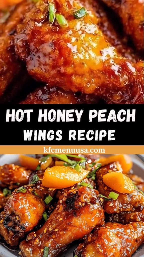 Hot Honey Peach Wings Recipe