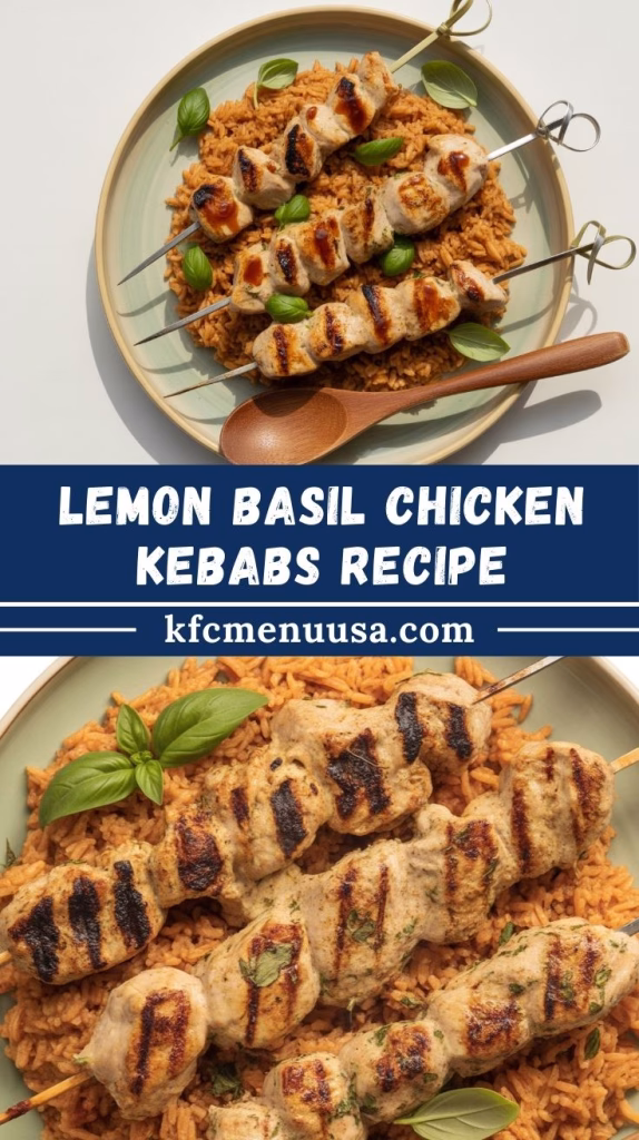 Lemon Basil Chicken Kebabs Recipe