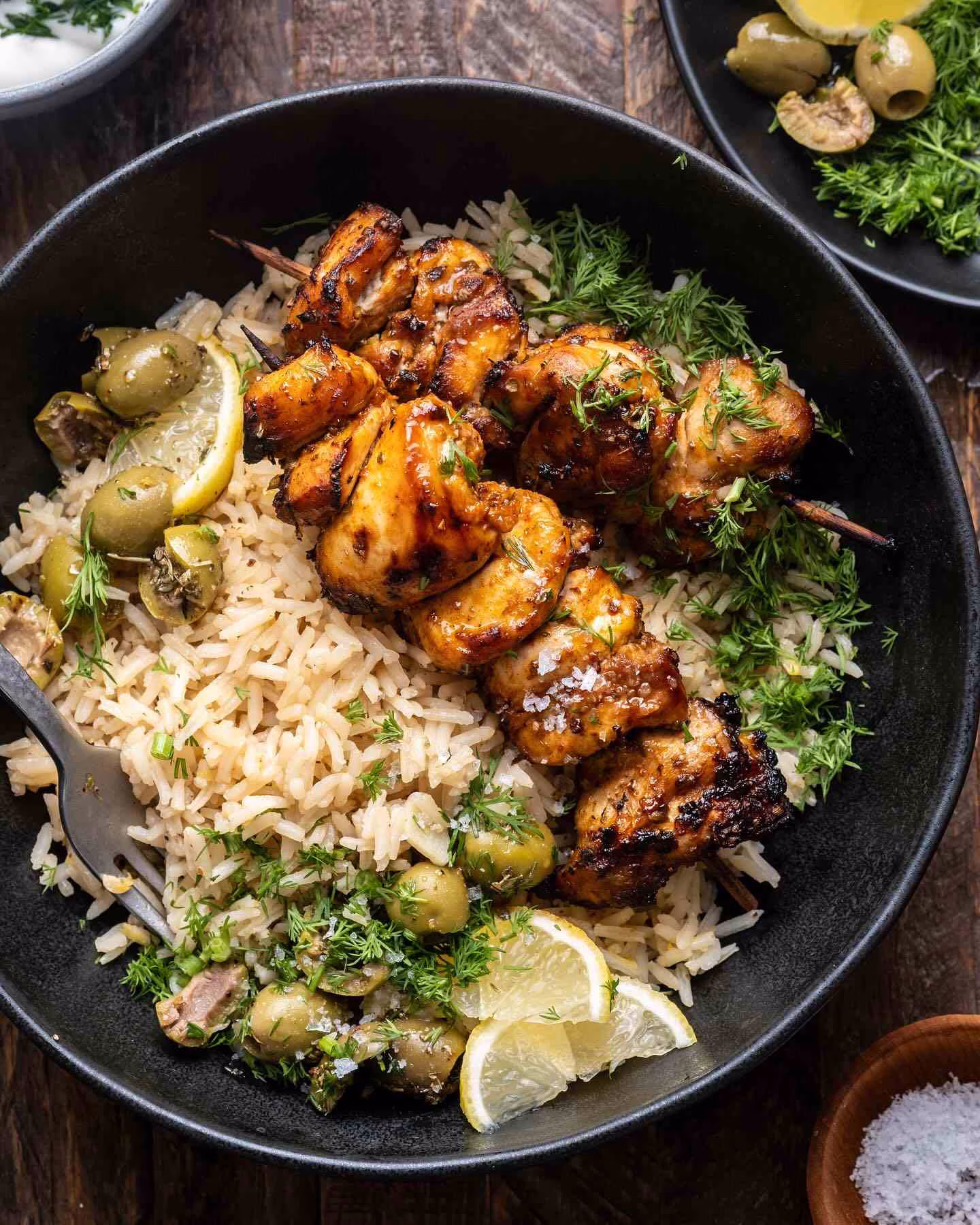 Lemon Greek Marinated Chicken Kabobs Recipe