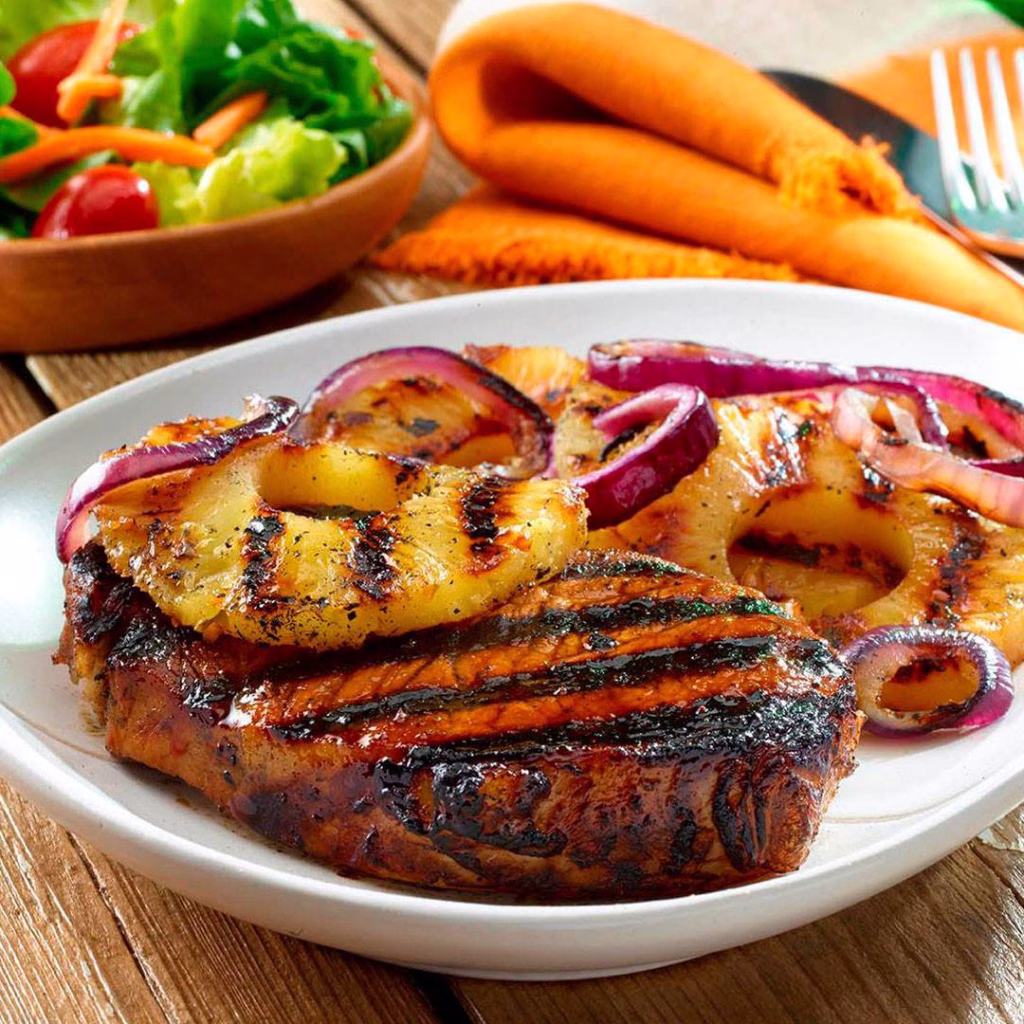 Pineapple Grilled Pork Chops