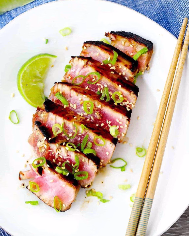 Six-Minute Seared Ahi Tuna Steaks Recipe