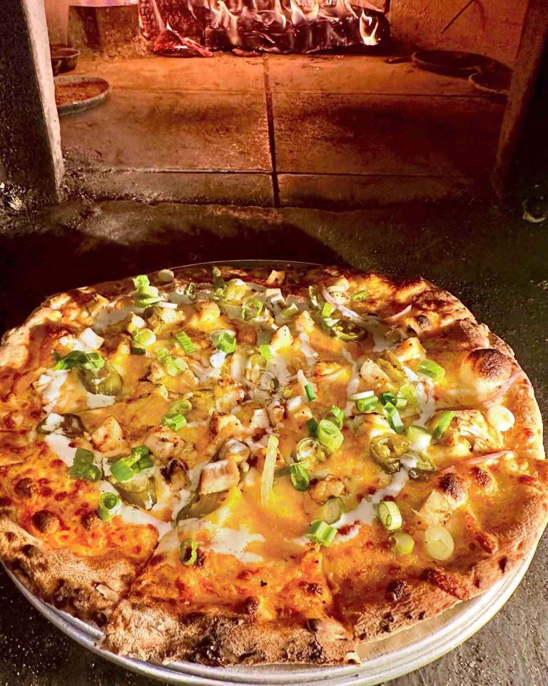 Spicy Chicken and Pickled Jalapeno Pizza Recipe