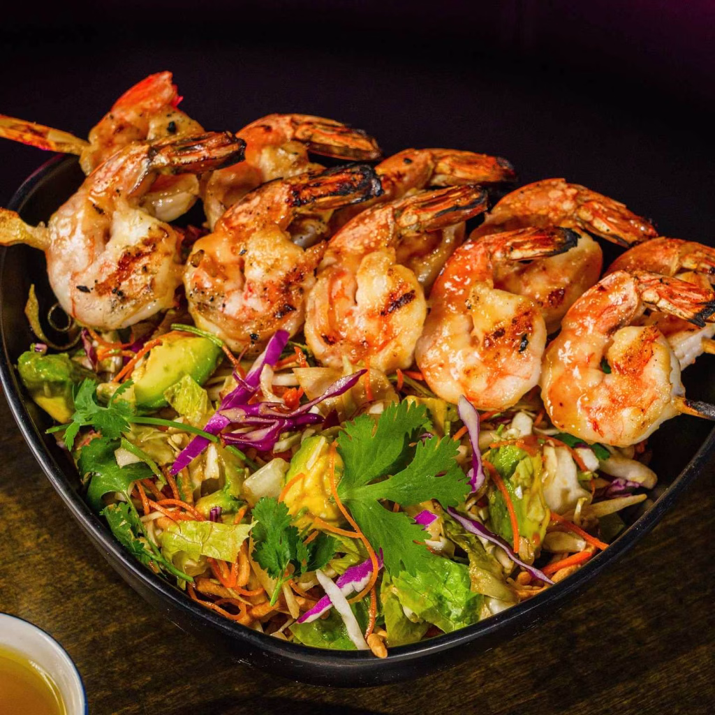 Spicy Grilled Shrimp Salad with Jalapeño Lime Vinaigrette