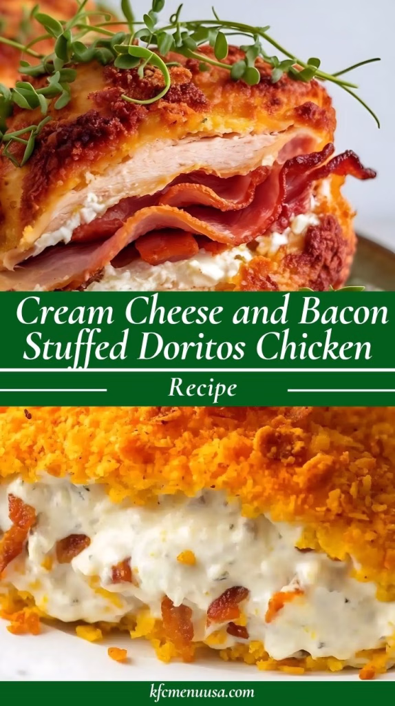 Cream Cheese and Bacon Stuffed Doritos Chicken Recipe