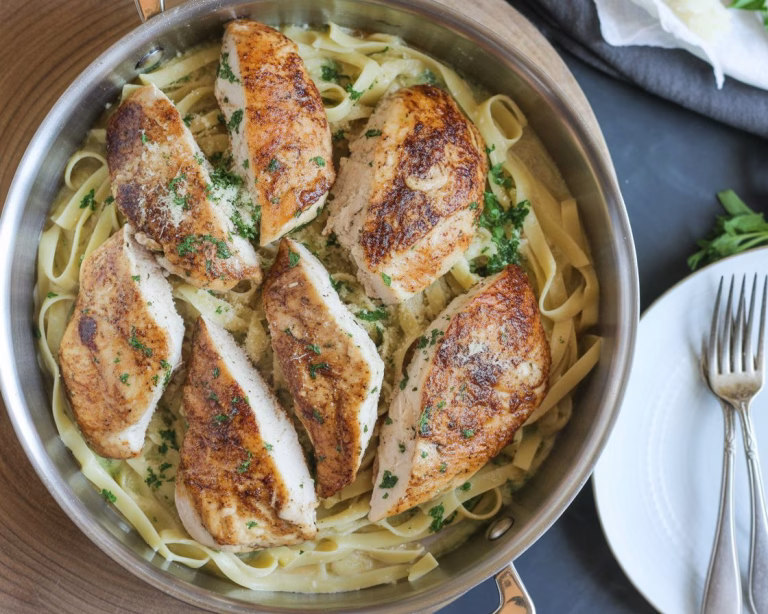 One Pan Garlic Parmesan Chicken Recipe