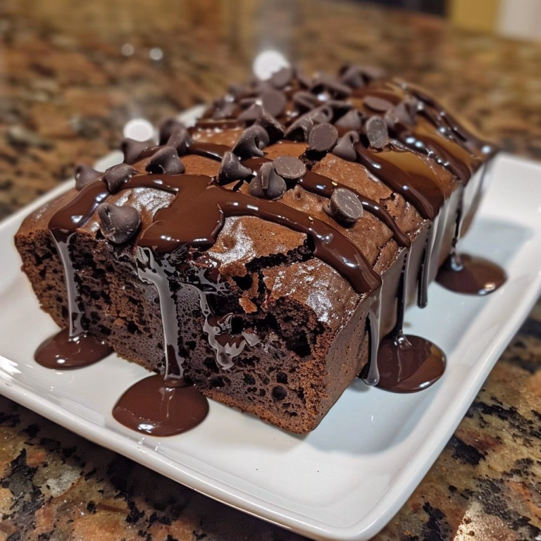 Hot Fudge Brownie Bread Recipe