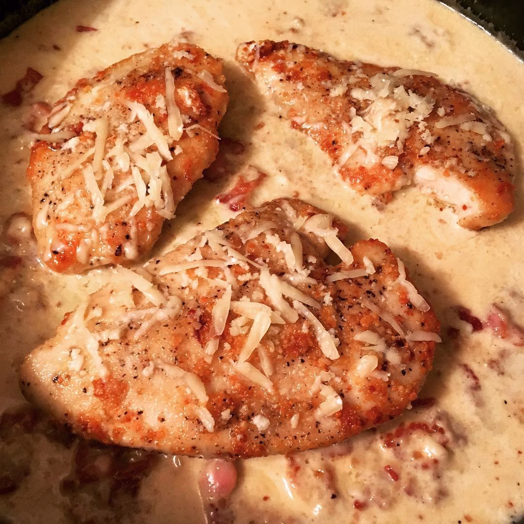creamy parmesan carbonara chicken recipe