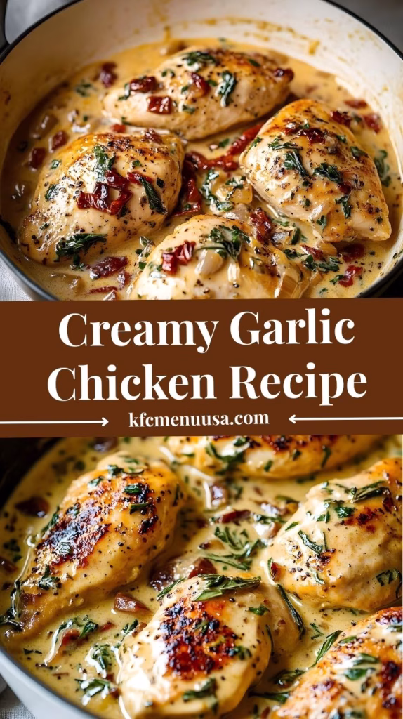 Creamy Garlic Chicken Recipe